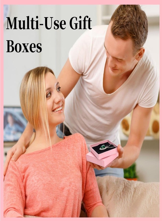 WRINGKIT 20 Pack Pink Jewelry Gift Boxes, Cardboard Jewelry Packaging Boxes with Lid and Black Sponge Lining, Small Empty Bracelet Gift Box Bulk for Earrings, Necklaces, Christmas, Valentine's Day - Image 4